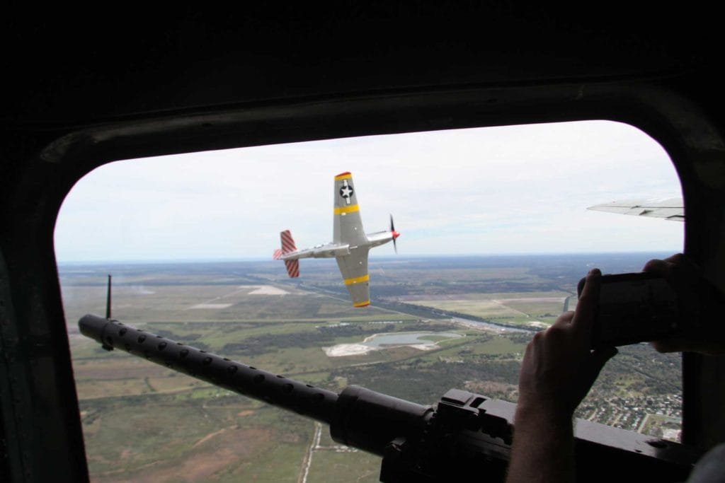 B-24 Bombers Over the Coast