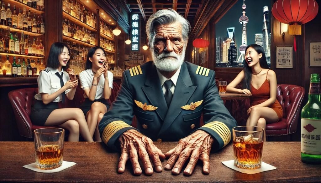 5 Steps to Crush Your Type Rating 1 experienced airline pilot sitting in a bar reflecting on aviation career and pilot training experiences
